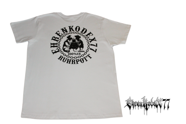 Street-Line T-Shirt "Ehrenkodex77", weiß, hochwertiger Siebdruck OEB